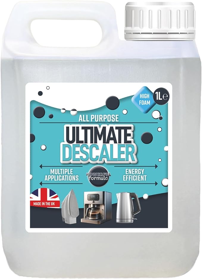 1 Litre Multi Purpose Liquid Descaler Fast Acting Catering Descaler For Washing Machines, Dishwashers, Coffee Machines, Kettle & Iron Limescale Remover