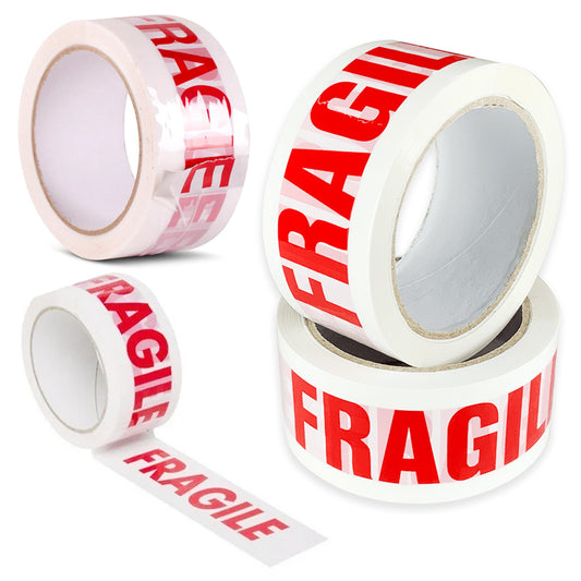 Printed 'FRAGILE' Packaging Tape 50mm x 66m