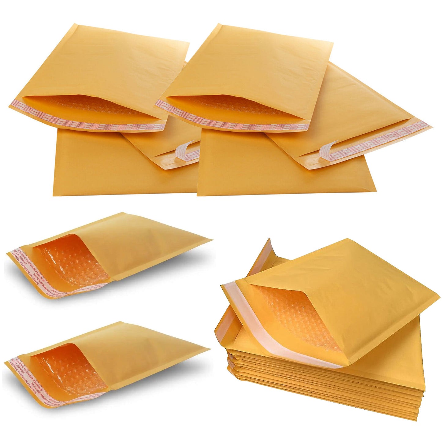Size 1 (90x145mm) Gold Padded Bubble Envelopes A7 Jewellery
