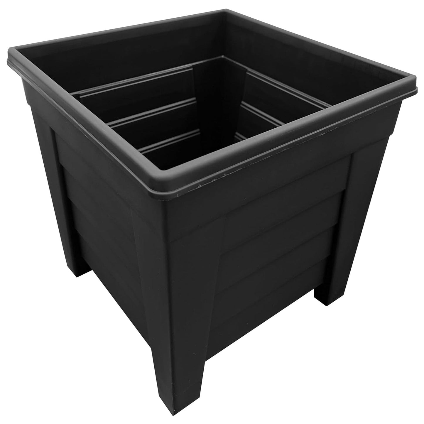 Grosvenor Square Planter 33cm Black & Terracotta Plant Pots