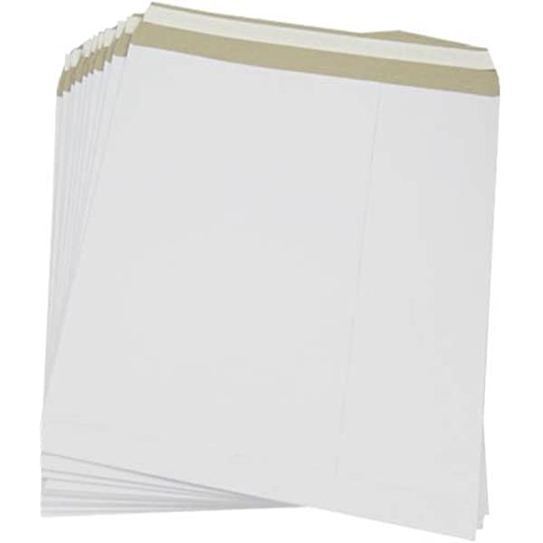 13" White Board Peel & Seal Record Mailers 340x340mm