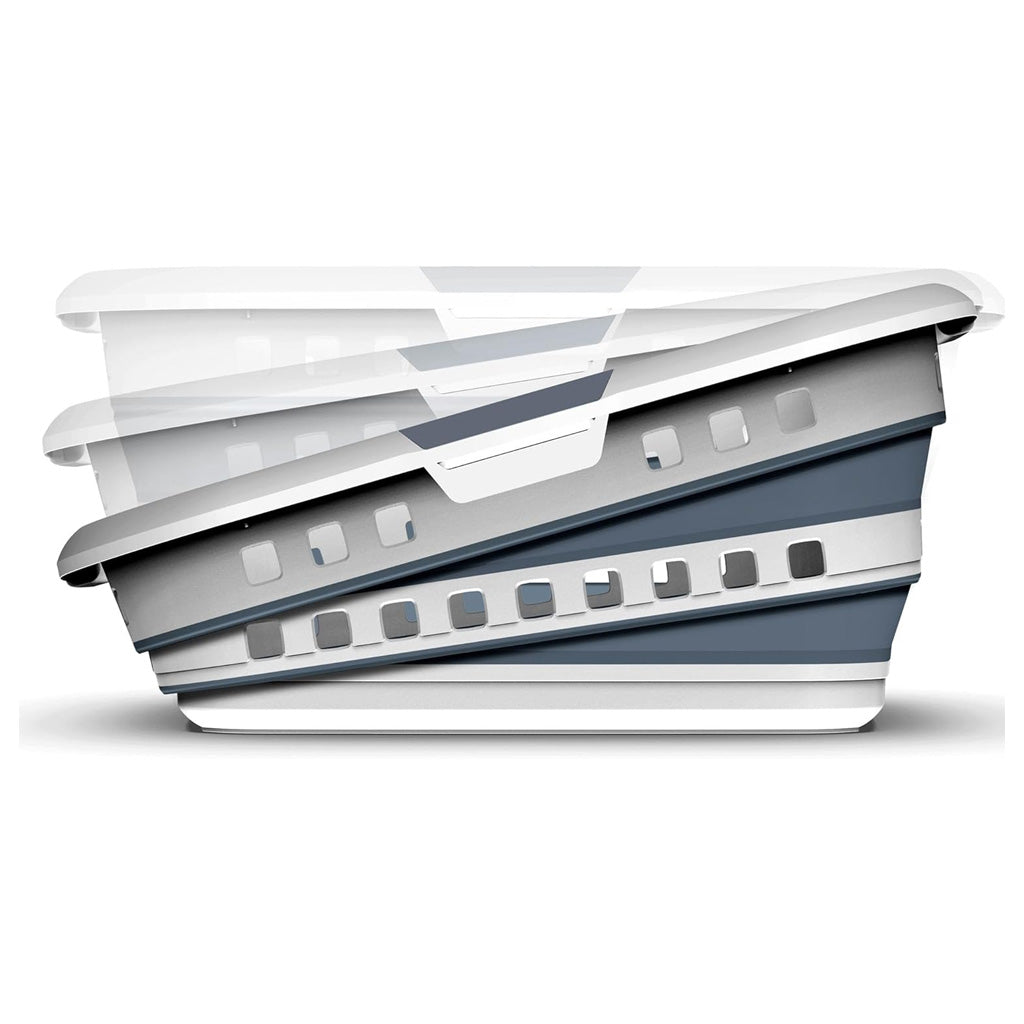 Space Saving Pop Up 45L Collapsible Laundry Basket Portable Washing Tub