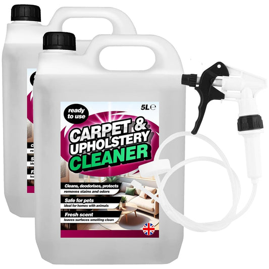 5L Carpet & Upholstery Cleaner Pet Safe Cleaning Solution With Odour Remover