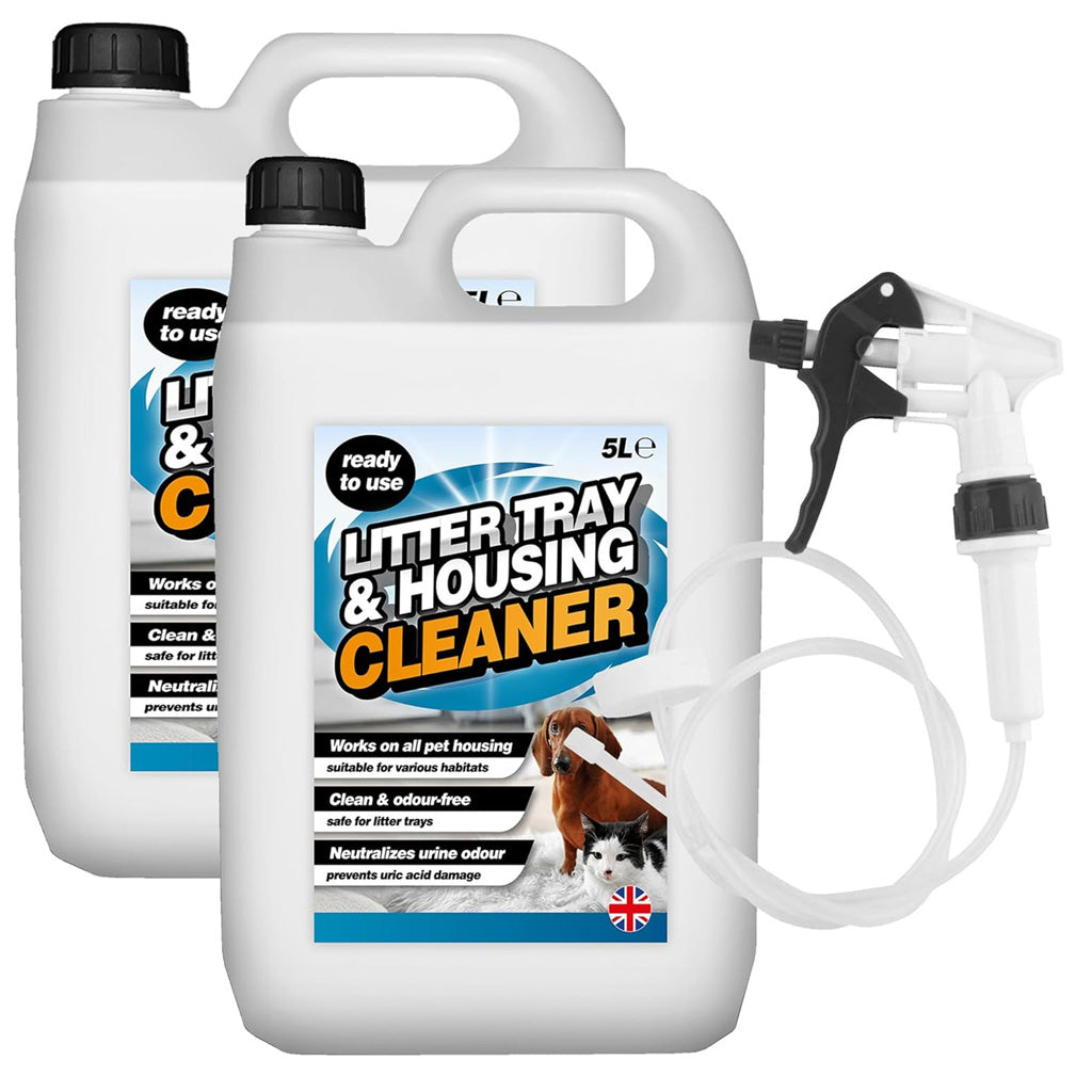 5L Ready To Use Litter Tray & Housing Cleaner With Convenient Long Hose Trigger