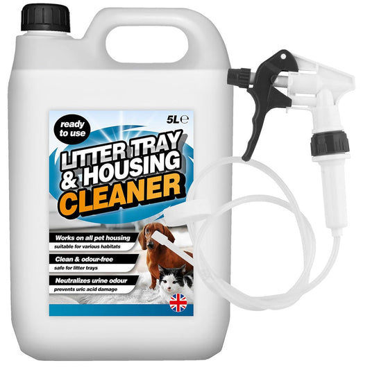 5L Ready To Use Litter Tray & Housing Cleaner With Convenient Long Hose Trigger