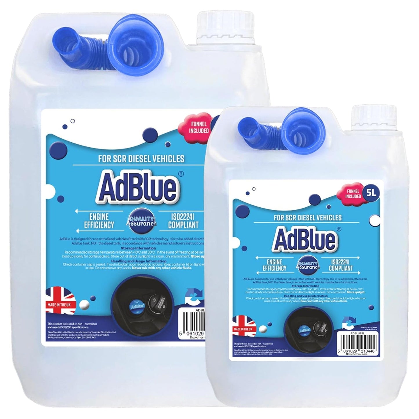 AdBlue 5L & 10L Makes & Models Complete With Easy To Pour Spout
