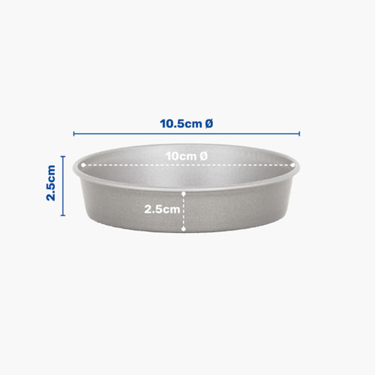 10.5cm Round Mini Non-Stick Low Carbon Steel Air Fryer Dish For Roasting & Baking