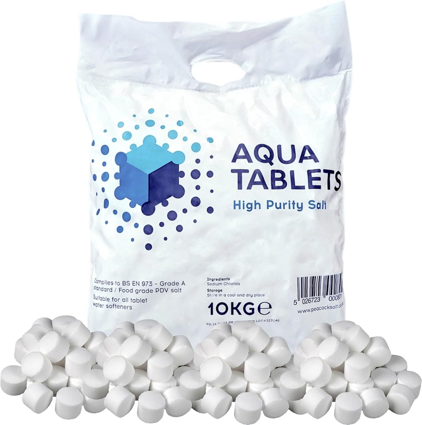 Water Softener Salt Tablets 10kg High Purity Salt Easy To Use & Compatible With All Machines