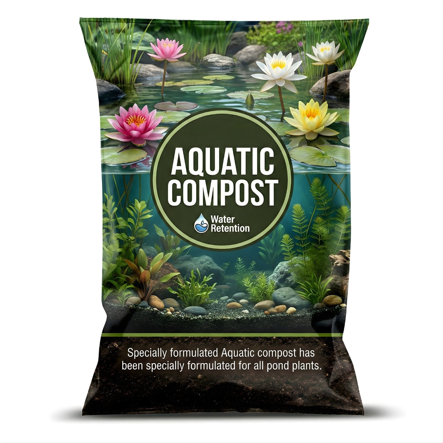 20 Litres Aquatic Compost Nutrient Rich Feed Soil With Loam & Grit
