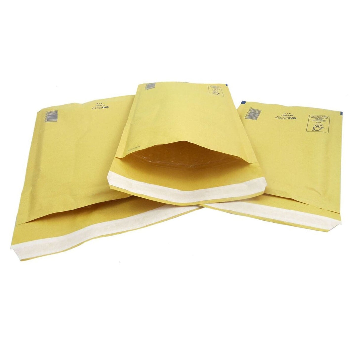 Size 2 (120 x 215mm) Arofol Classic Gold Bubble Lined Envelopes Bags