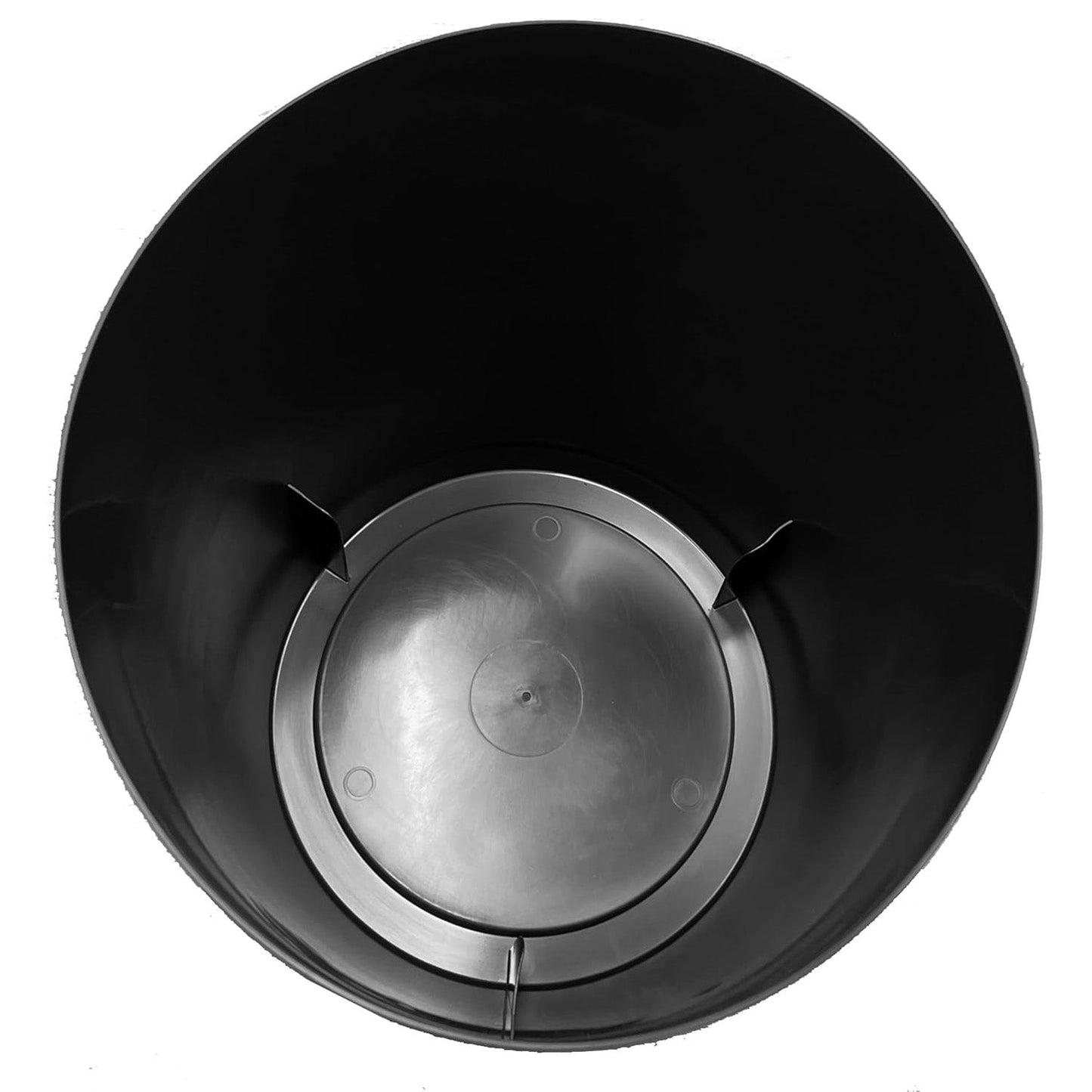 Black Outdoor Gardening Round Barrel Planter