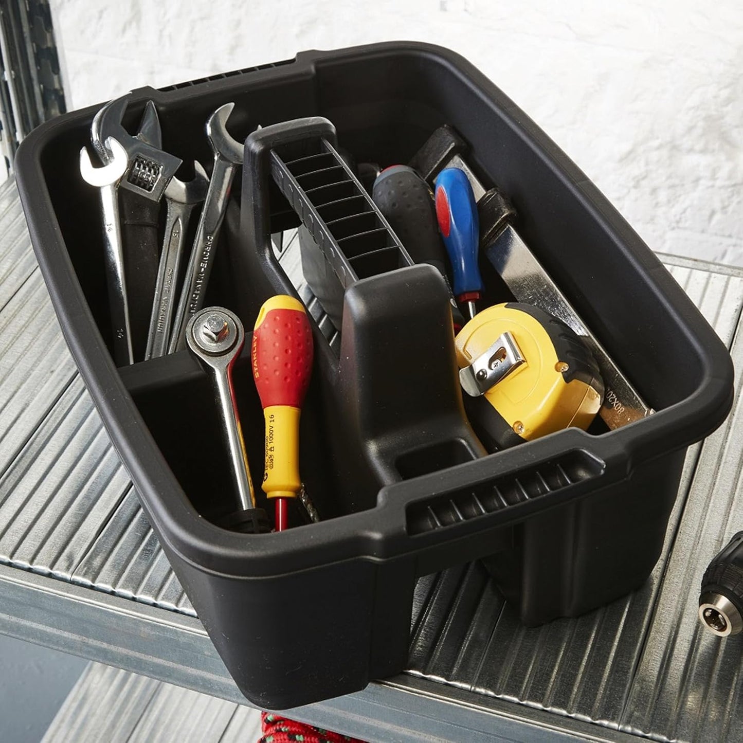 Heavy Duty Plastic Storage Caddy Organiser Carry Tool Handy For Kitchen, Utility & Tools