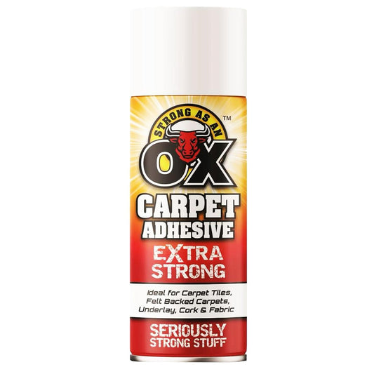 500ml Heavy Duty Extra Strong As An Ox Carpet Adhesive For Carpet, Vinyl, Tiles & Fabric