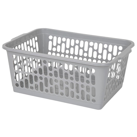 Multipurpose Plastic Handy Storage Basket Cool Grey For Organisation
