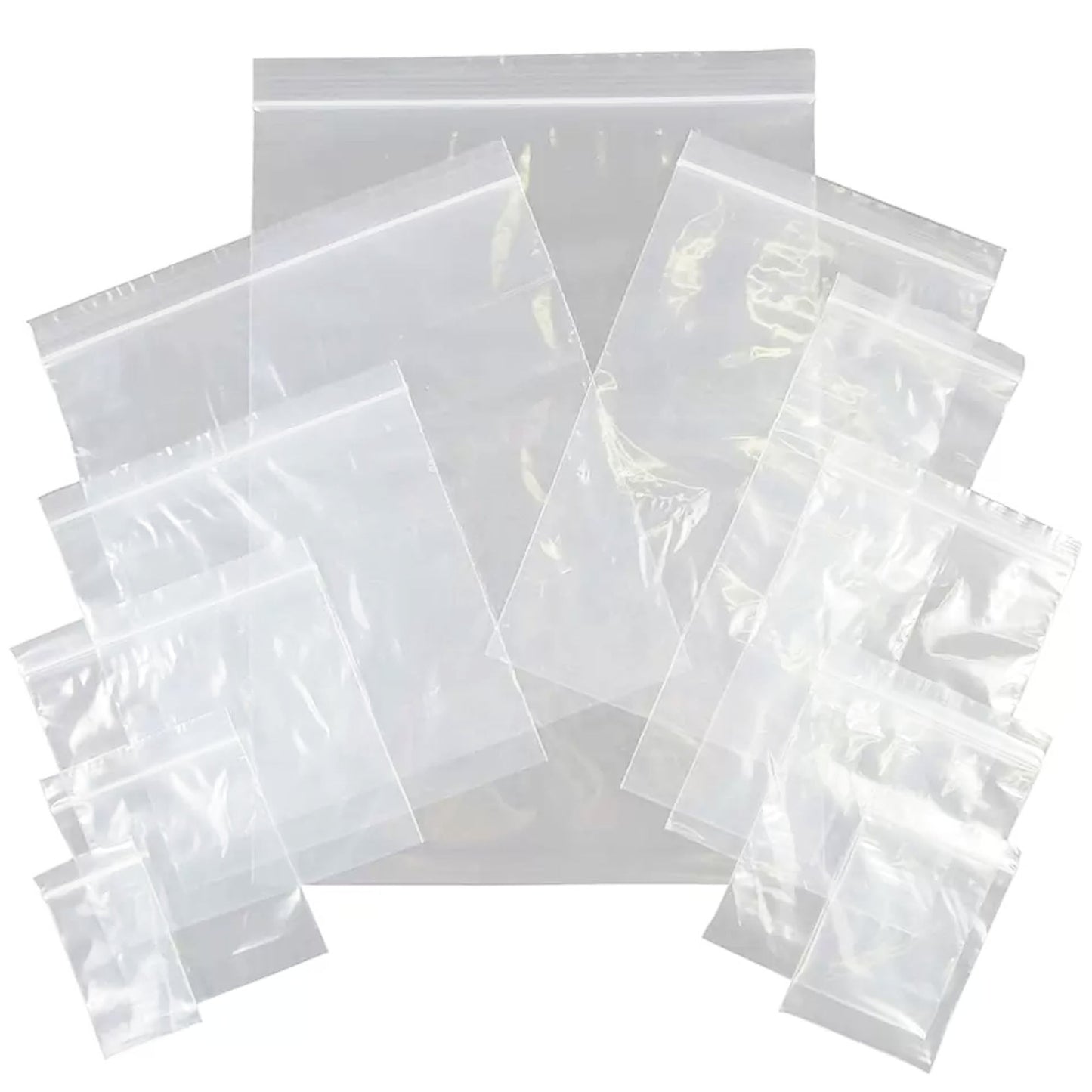 2.25 x 3" Clear Polythene Grip Seal Bags