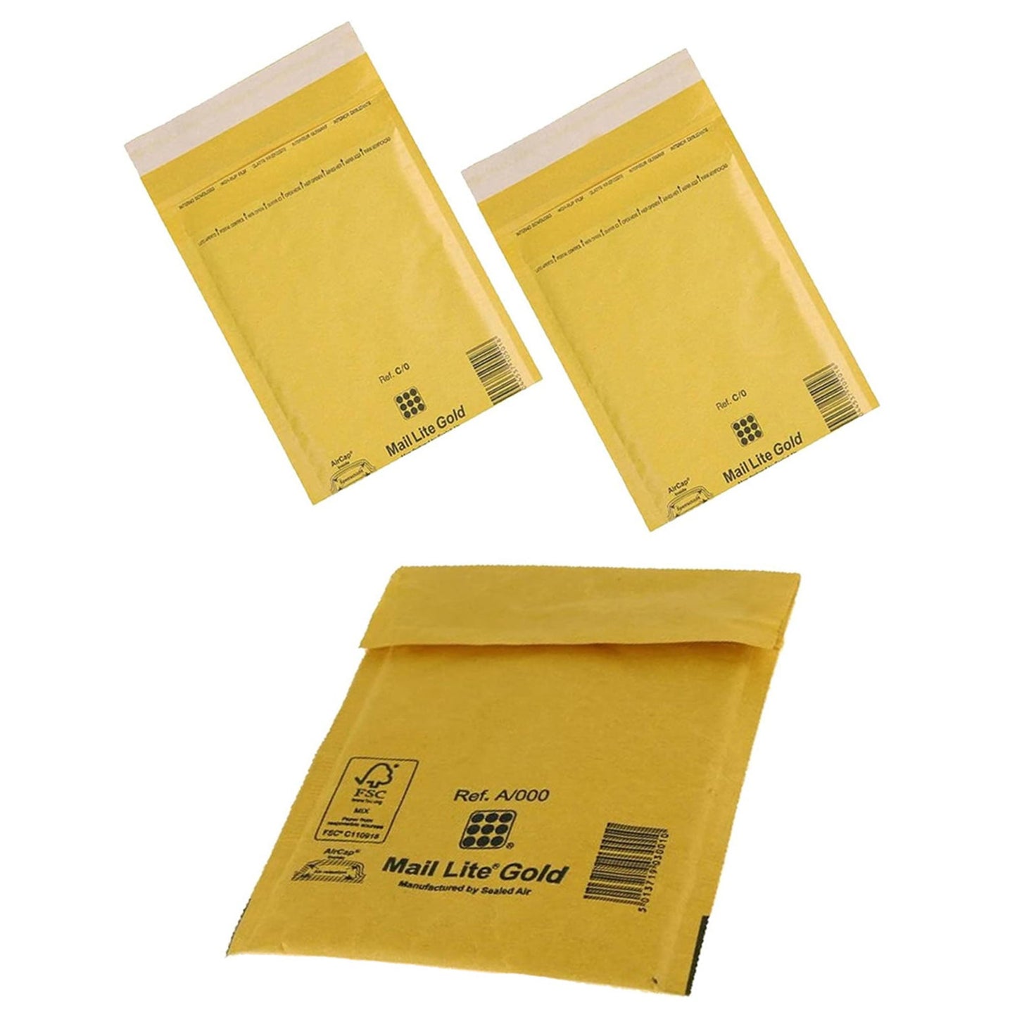 J/6 (300 x 440mm) Mail Lite Gold Padded Envelopes