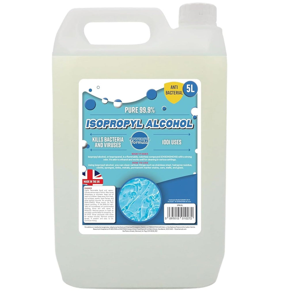 5 Litre Strong Isopropyl Alcohol IPA Disinfectant Cleaner