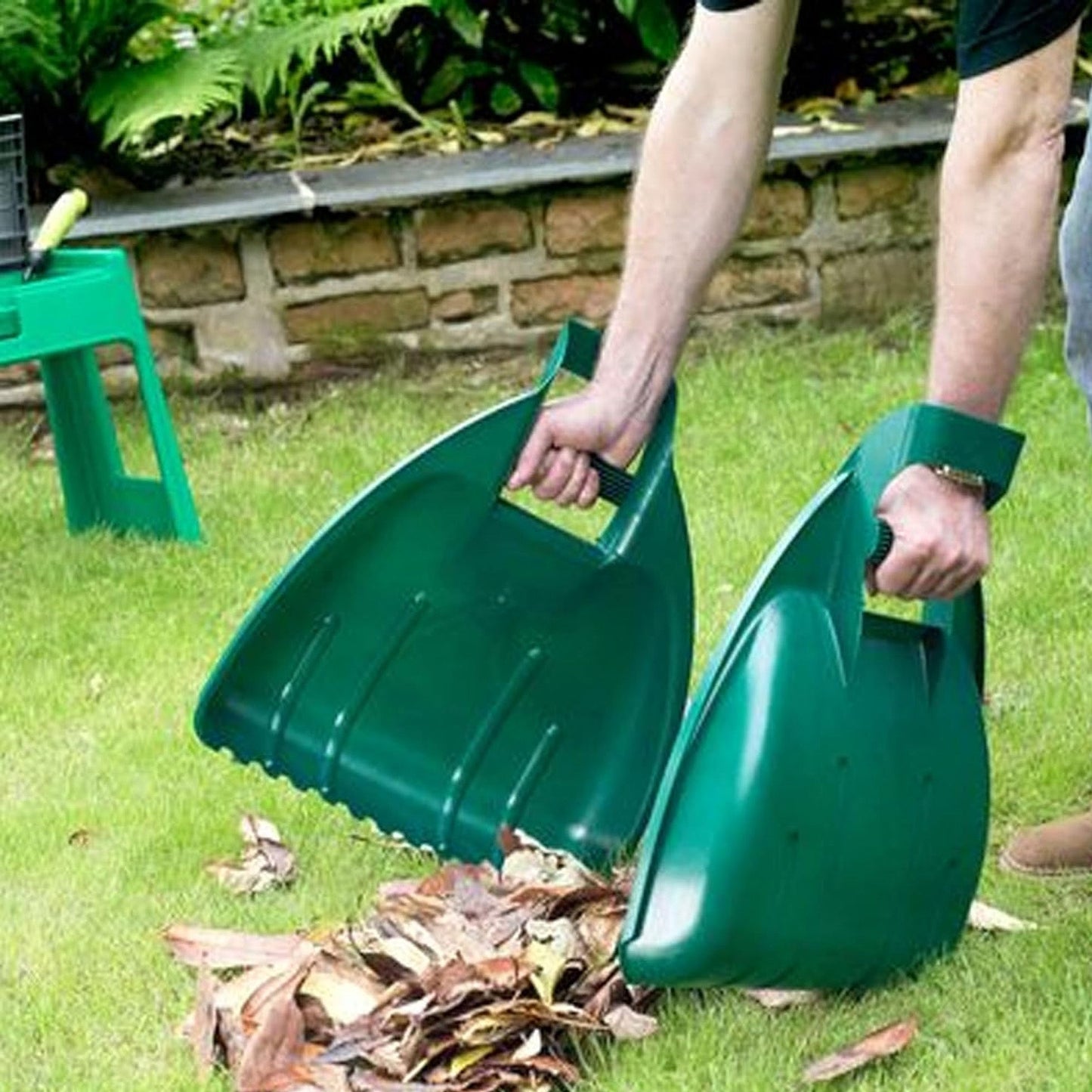 Set Of 2 Garden Leaf Grabber Tool