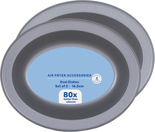 Oval Pie Dishes For Air Fryers Non Stick Baking Tin