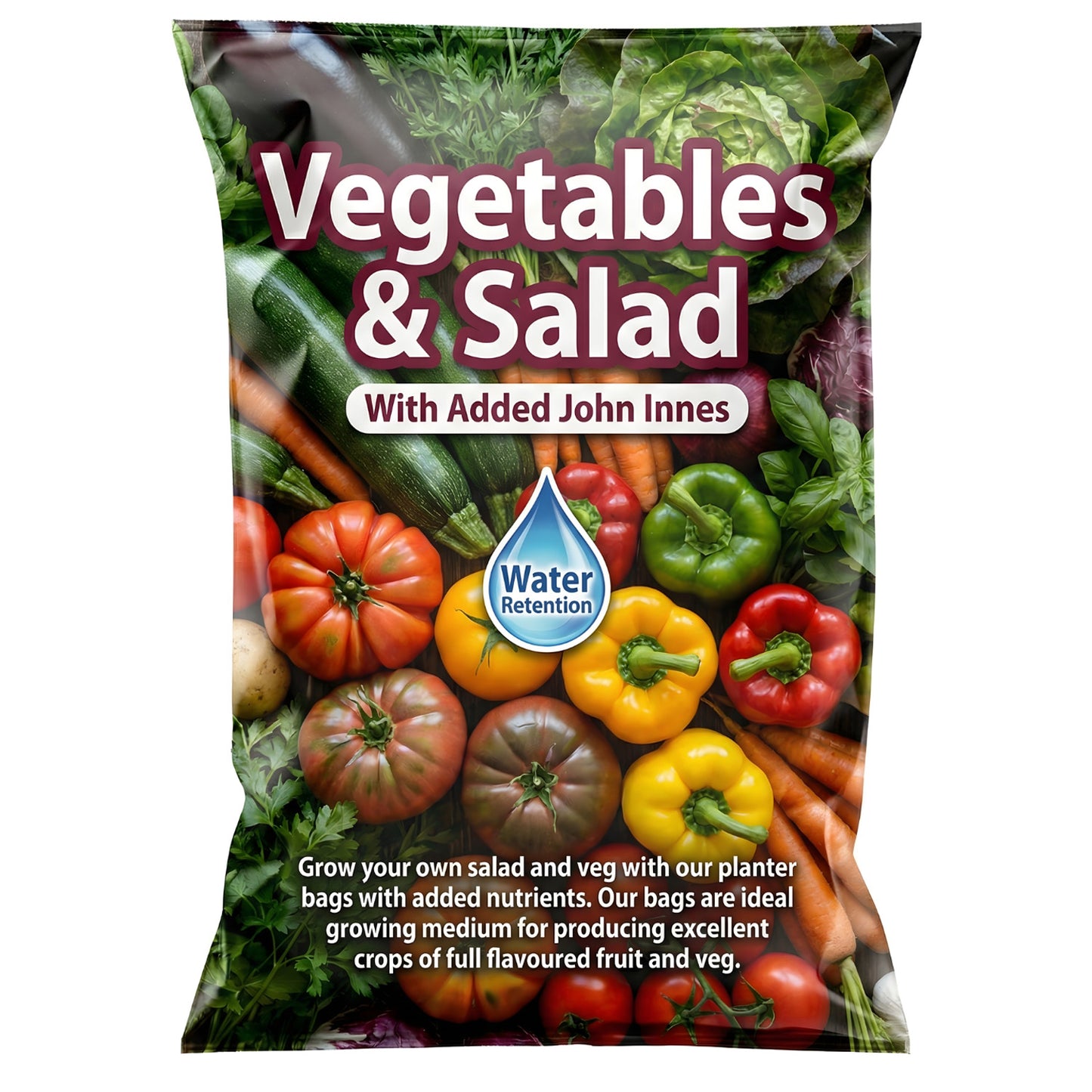 Salad & Vegetables Grower Bags With Balanced Nutrients & Water Retention