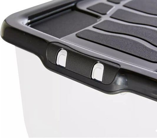 30 Litre High Grade Under Bed Plastic Storage Boxes Strong, Durable & Stackable Containers