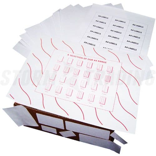 8 Address Labels per A4 Sheet