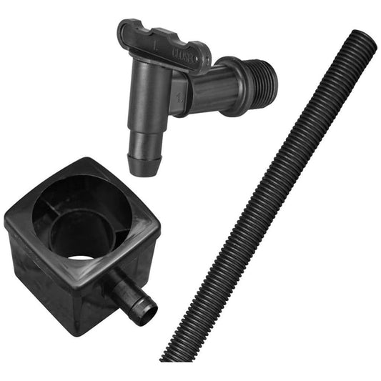 Strong 150L Slimline Medium Garden Water Butt Set Including Lid Tap with Stand and Filler Kit
