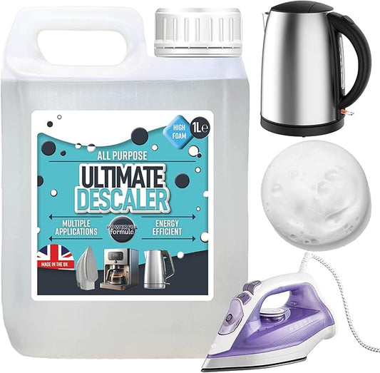 1 Litre Multi Purpose Liquid Descaler Fast Acting Catering Descaler For Washing Machines, Dishwashers, Coffee Machines, Kettle & Iron Limescale Remover