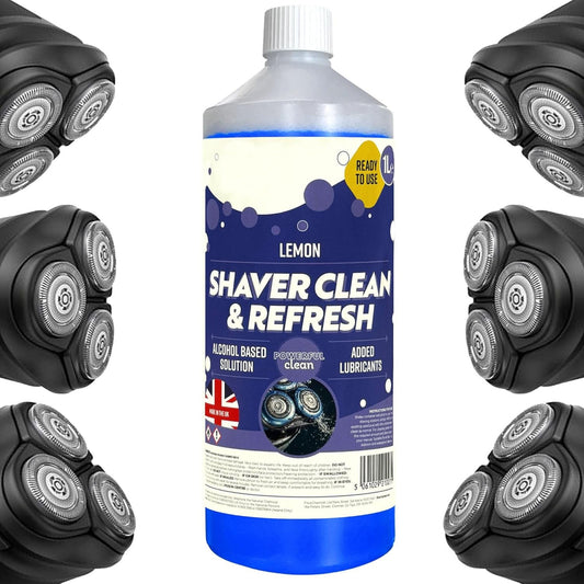 1 Litre Shaver Cleaning Refill Fluid Handy Size Bathroom Bottle Clean & Renew Cartridge