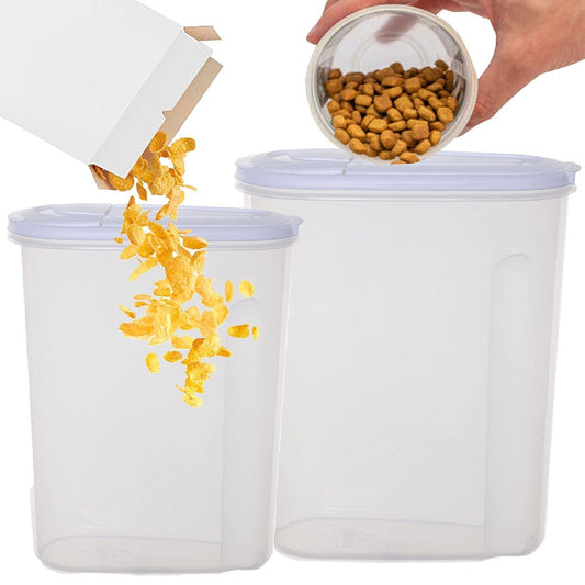 3L & 5L Airtight Kitchen Cereal Storage Containers For Dry Food