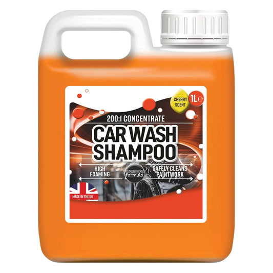 1 Litre Car Wash Shampoo Cherry Scent Concentrate Cleaner Vehicle Cleaning Soap Remove Grime Road Dirt