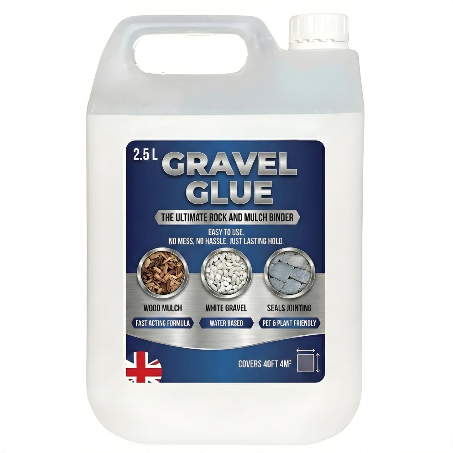 Ultimate Gravel Binder Glue Easy To Use Rock, Stone & Mulch Adhesive