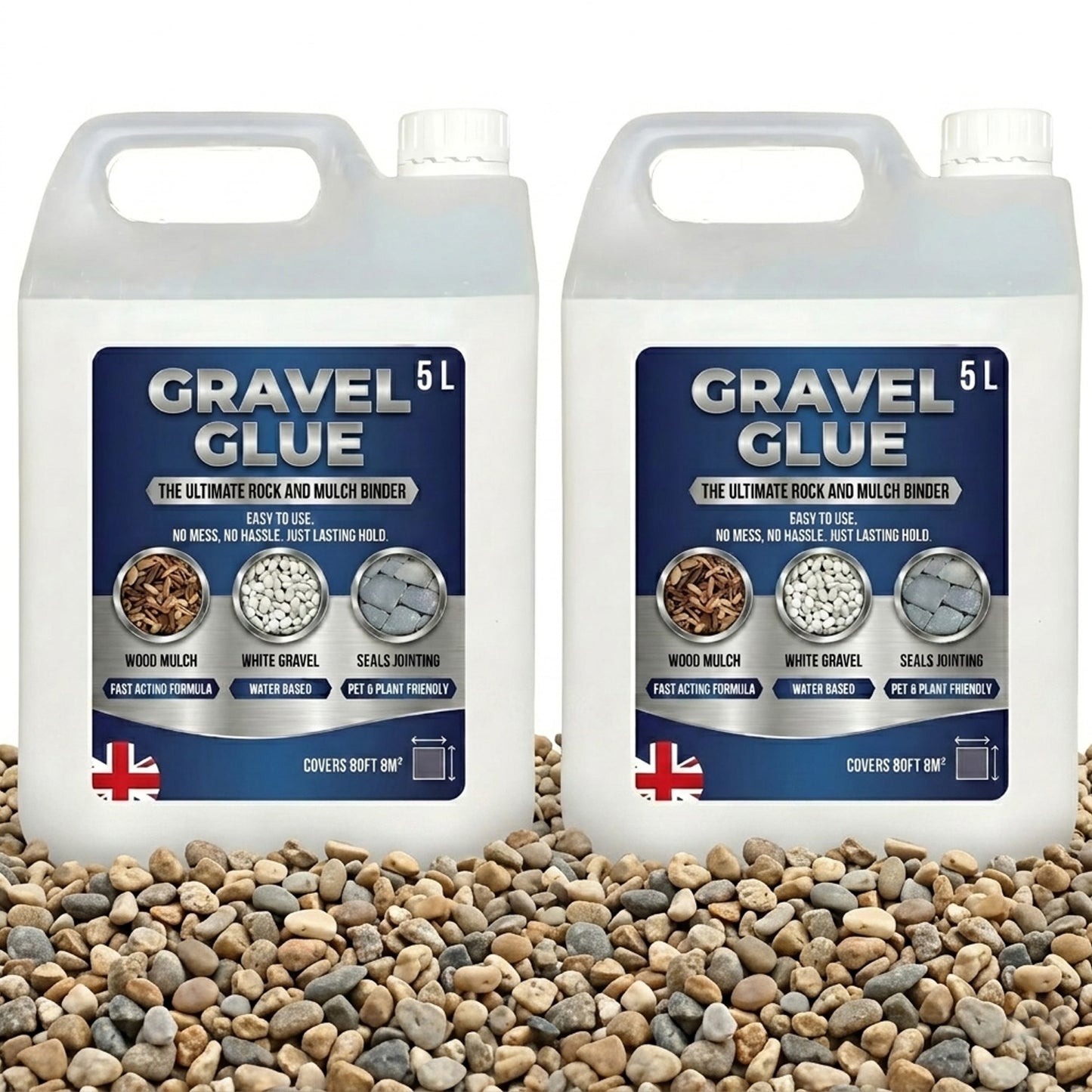 Ultimate Gravel Binder Glue Easy To Use Rock, Stone & Mulch Adhesive
