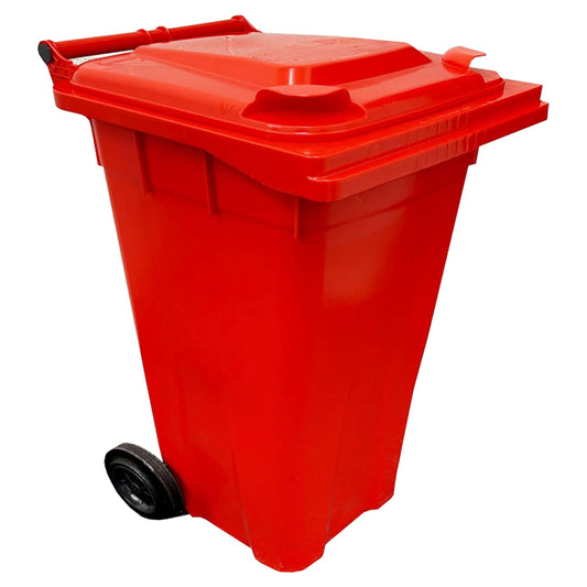 240L Standard Sized Outdoor Recycling Wheelie Bins With Rubber Wheels & Lids