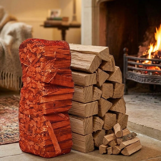 4KG Kindling Wood Net - Ideal Cut Lengths for Stoves, Fireplaces & BBQs