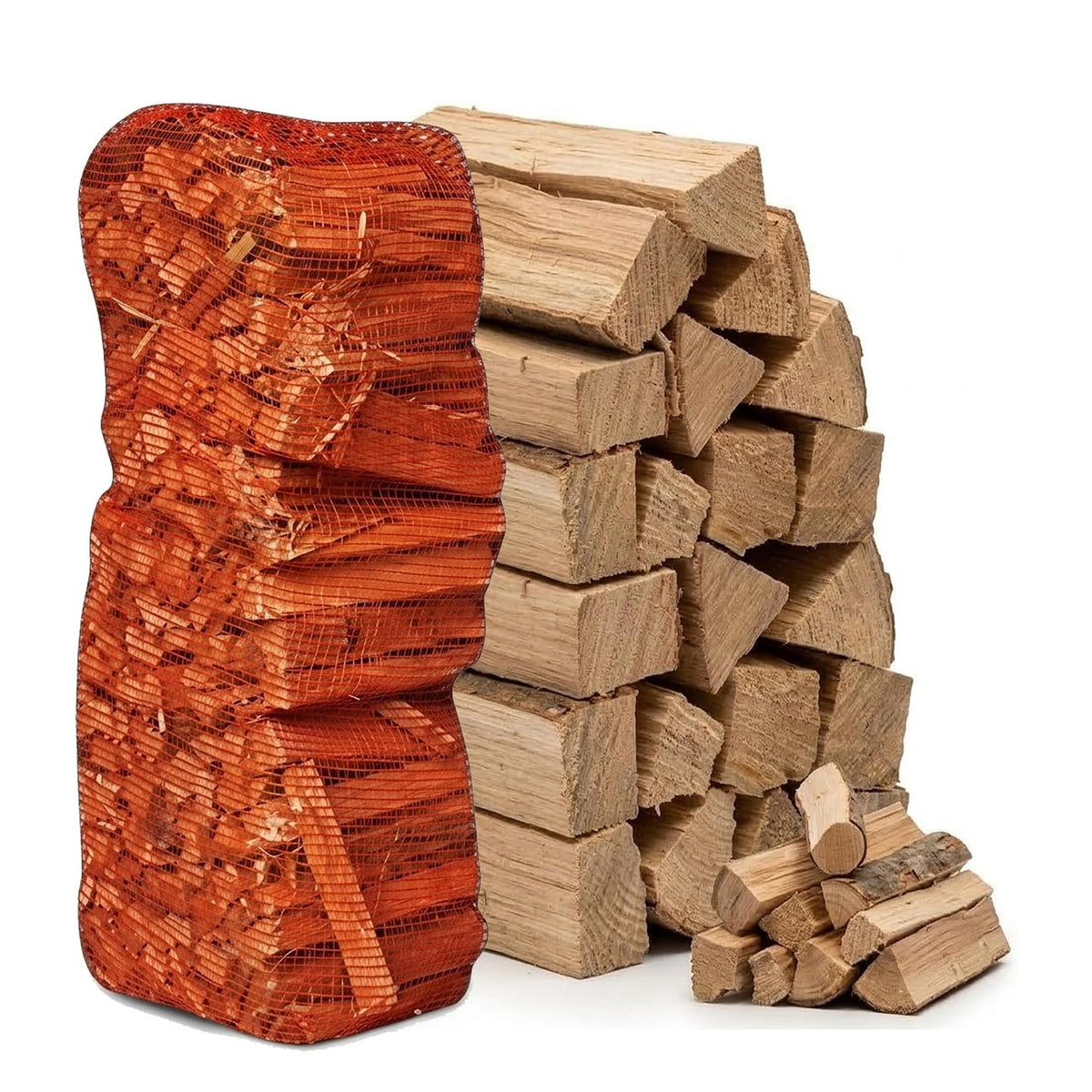 4KG Kindling Wood Net - Ideal Cut Lengths for Stoves, Fireplaces & BBQs