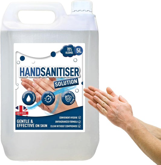 5L IPA Hand Sanitiser No Rinsing Required Fast-Drying & Water-Free