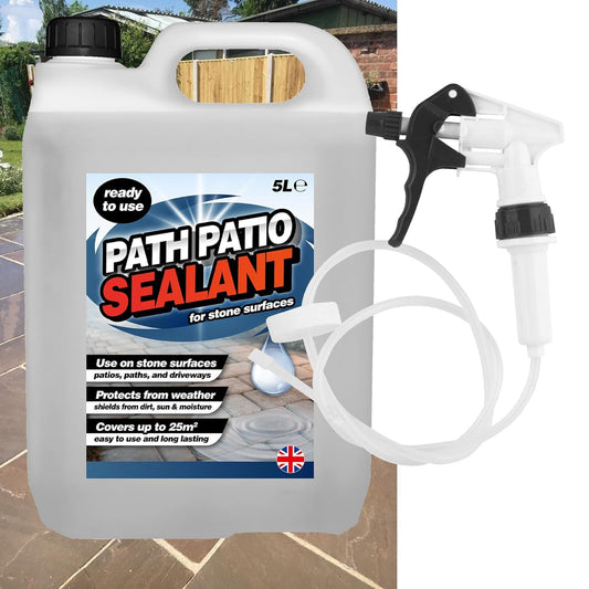 5L Ready To Use Path & Patio Sealant With Convenient Long Hose Trigger