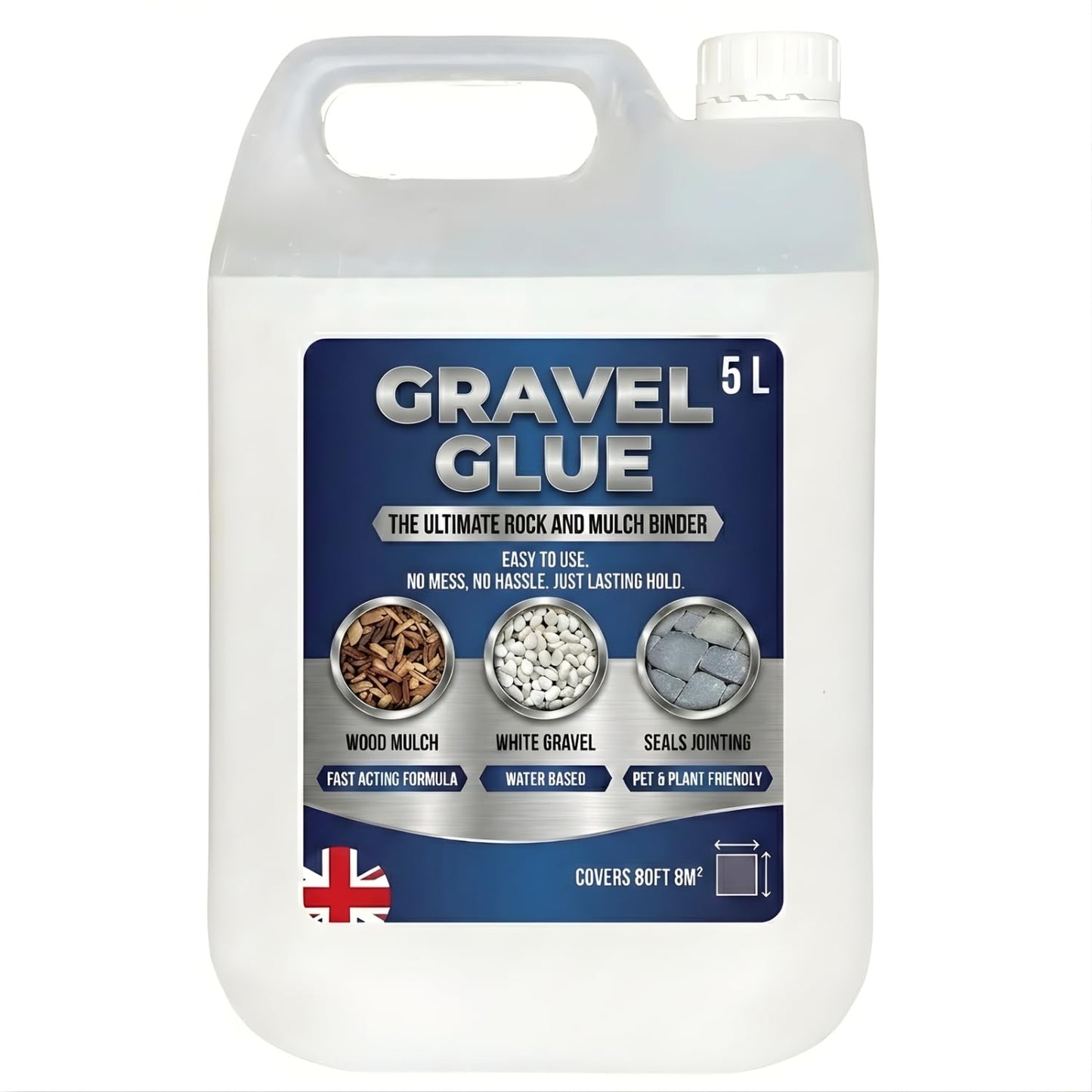 Ultimate Gravel Binder Glue Easy To Use Rock, Stone & Mulch Adhesive