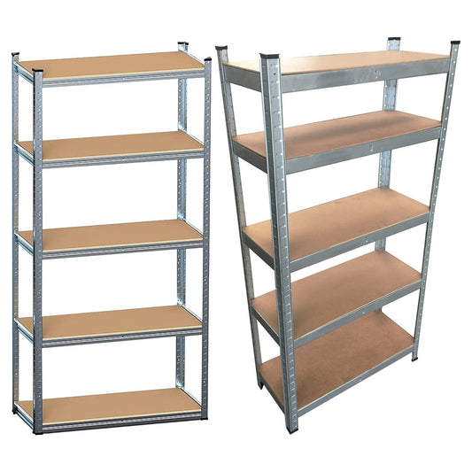 5 Tier Heavy Duty Large Boltless Metal Adjustable Home Garage Shelving Units