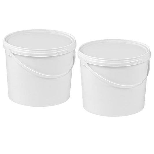 5L White Plastic Buckets