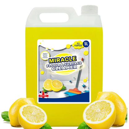 5 Litre All Purpose Lemon Floor Surface Cleaner
