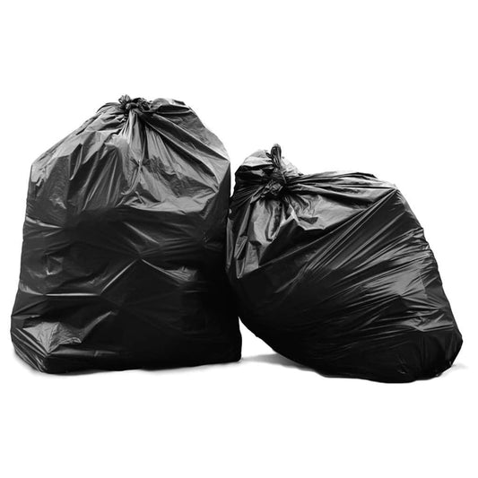 80L Large Black Refuse Sacks 140 Gauge For Rubbish & Waste