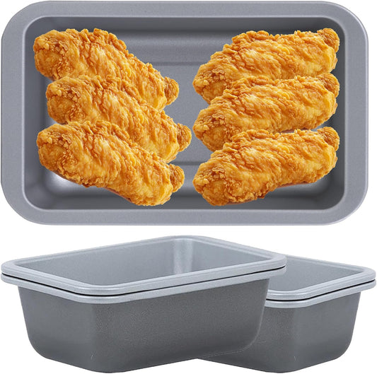 Air Fryer Rectangular Dishes Mini 16.5cm Non-Stick Low Carbon Steel