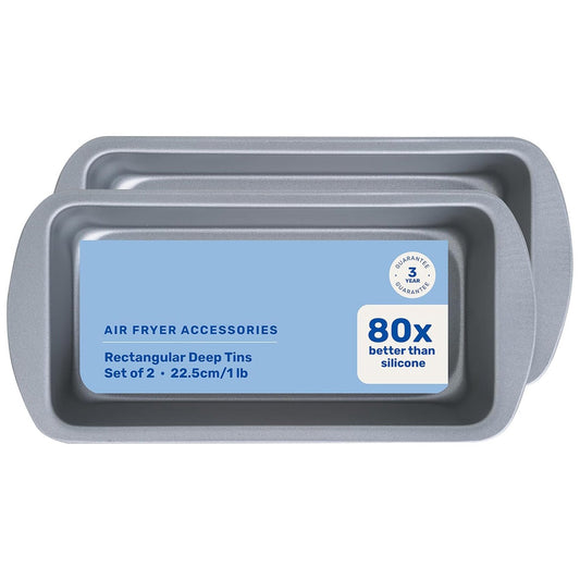 Rectangular Air Fryer Deep Baking Tin Non Stick