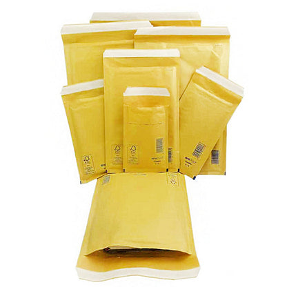 Size 10 (350 x 470mm) Arofol Classic Gold Bubble Lined Envelopes Bags
