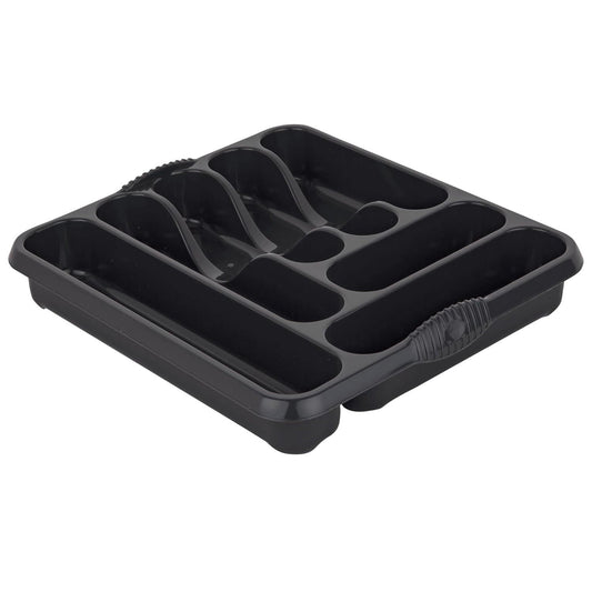 Large 7 Compartment Cutlery Tray Rack Holder For Drawer Organisation