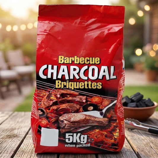 5KG Charcoal BBQ Briquettes - Fast Lighting Barbecue Fuel for Outdoor Grilling