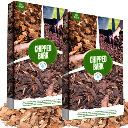 50 Litres Chipped Bark For Decorative & Landscape Gardening & Paths
