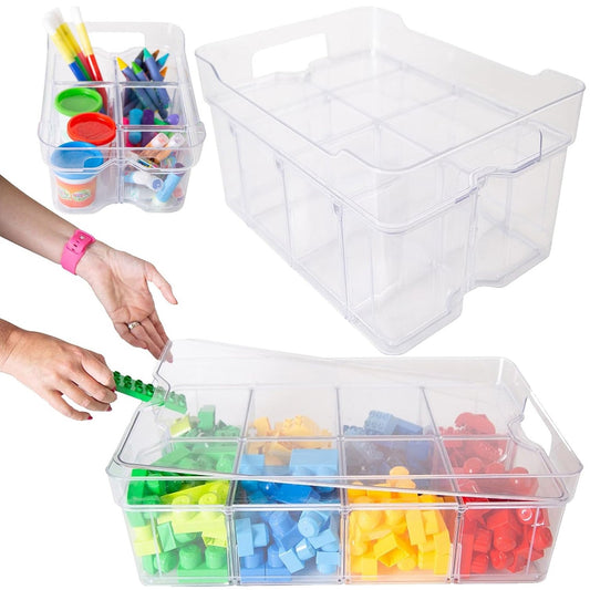 Adjustable Modular Storage Organisers With Compartments For Crafts
